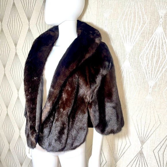 Vintage The Denver Mink Caplet/Shrug - Picture 3 of 11